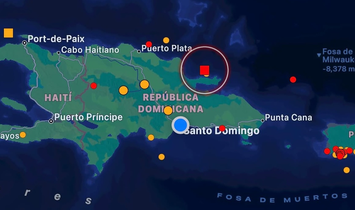 Un sismo de 4,5 sacude a República Dominicana y genera alarma en la capital