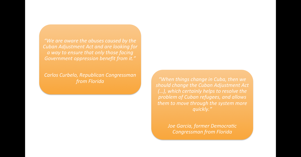 Debate Should the Cuban Adjustment Act be Changed?