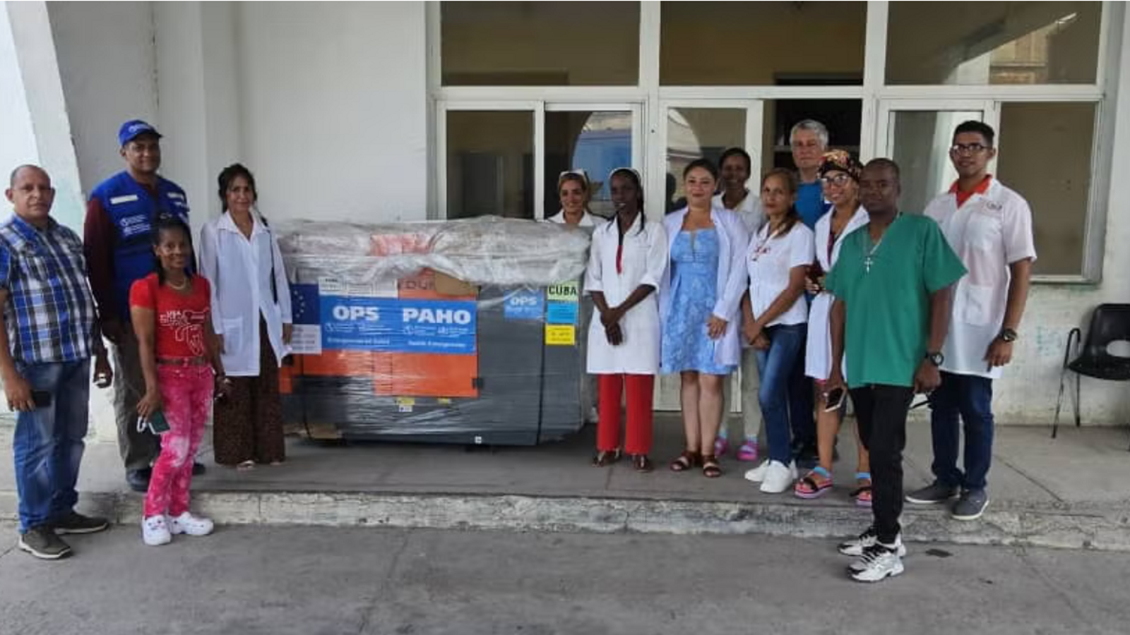 Cargamento de la OPS en Cuba tras el paso del huracán Melissa.