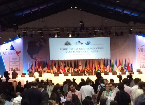 Clausura del II Foro de la Sociedad Civil al que se negó a asistir la delegación progubernamental cubana