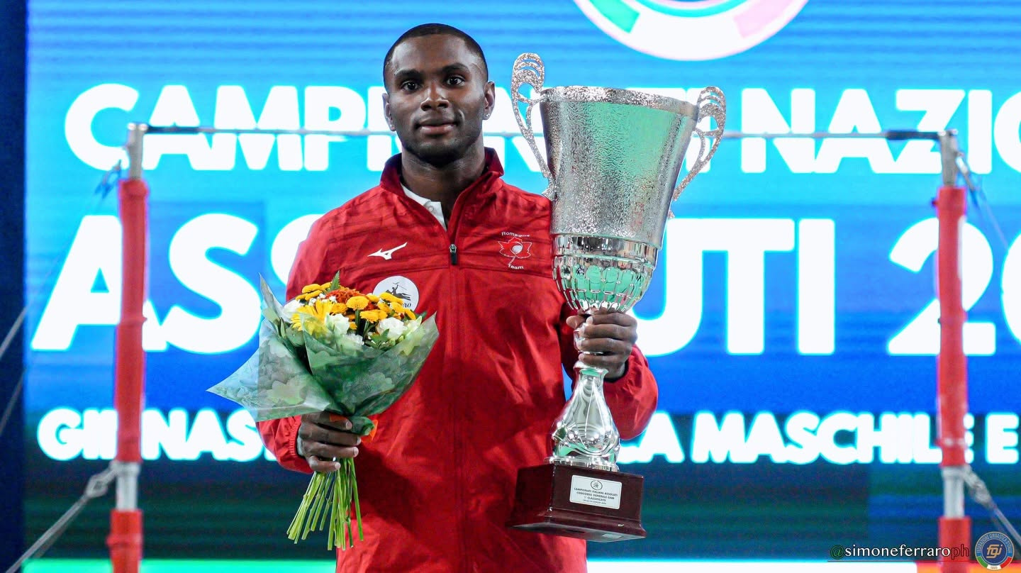 El gimnasta que abandonó Cuba en 2022 conquista una medalla de oro en Italia