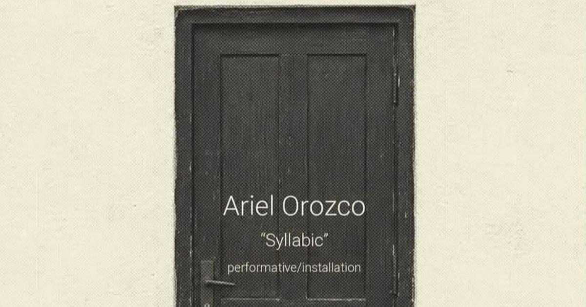 USA: Ariel Orozco presents 'Syllabic' performance installation in Miami