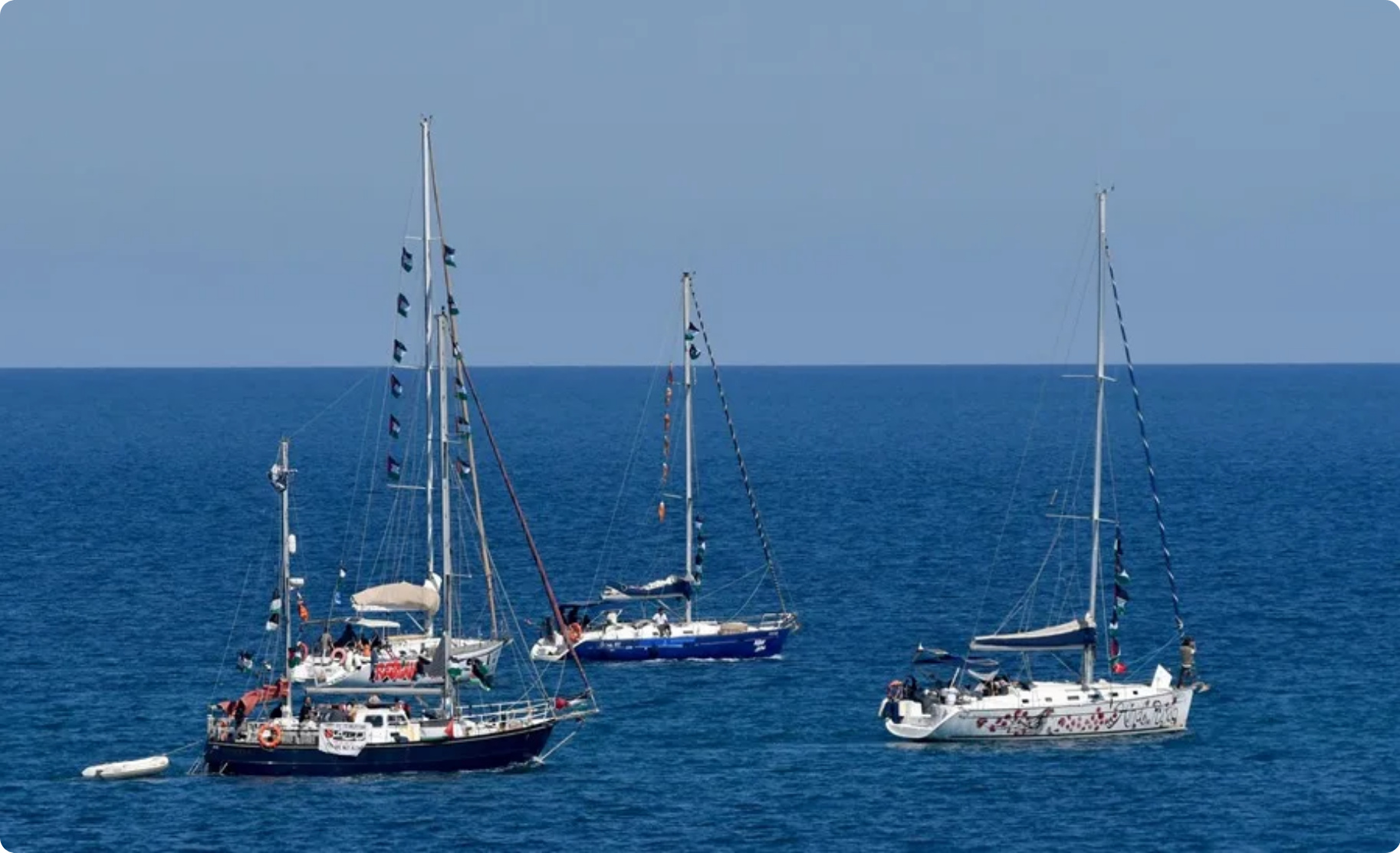 Israel detiene a unos 175 activistas de la Flotilla a Gaza tras interceptar una veintena de naves